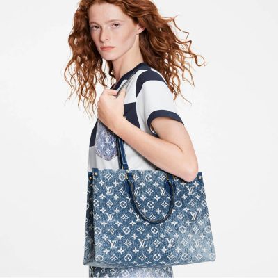 Alternative view of Replica Louis Vuitton Monogram Jacquard Denim Onthego Gm M59608