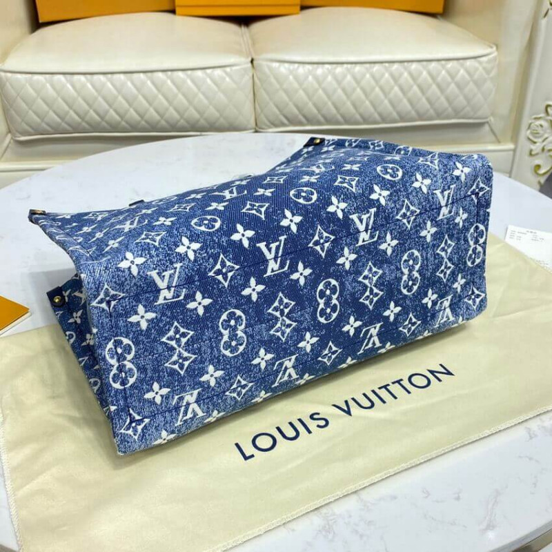 Replica Louis Vuitton Monogram Jacquard Denim Onthego Gm M59608 - Image 7