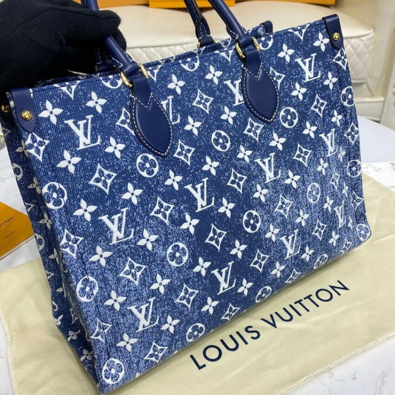 Replica Louis Vuitton Monogram Jacquard Denim Onthego Gm M59608 - Image 8