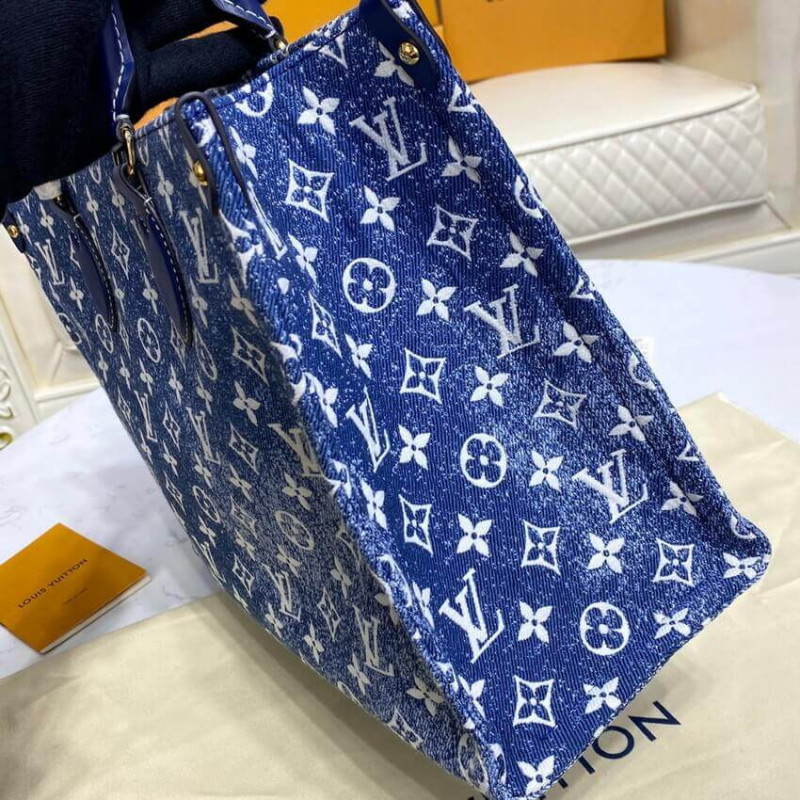 Replica Louis Vuitton Monogram Jacquard Denim Onthego Gm M59608 - Image 9