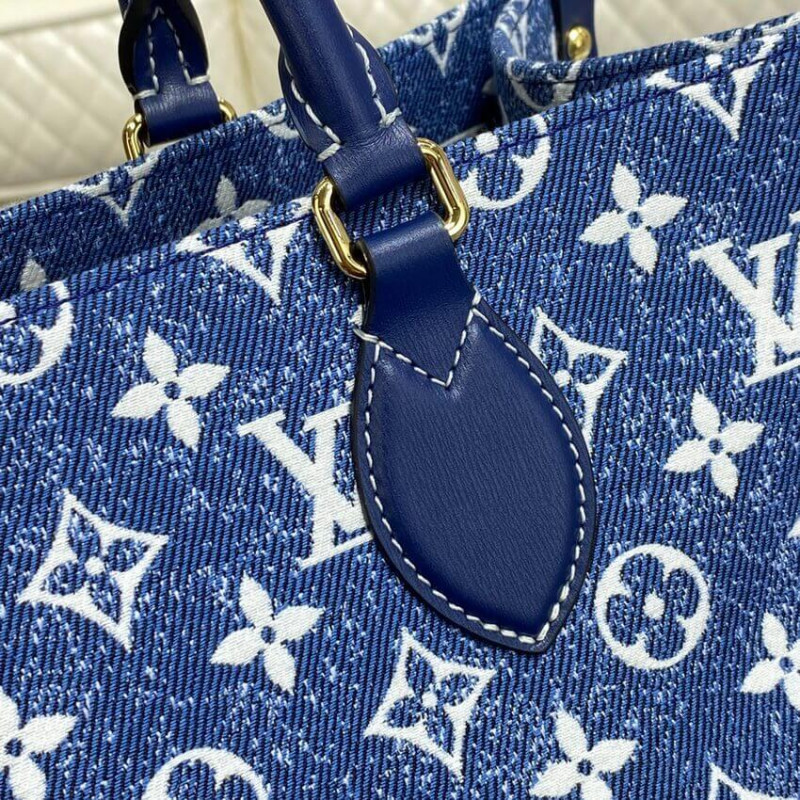 Replica Louis Vuitton Monogram Jacquard Denim Onthego Gm M59608 - Image 10