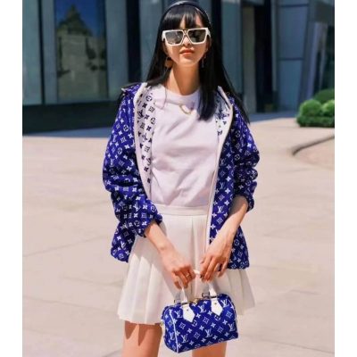 Alternative view of Replica Louis Vuitton Monogram Jacquard Velvet Speedy Bandouliere 20 M20751