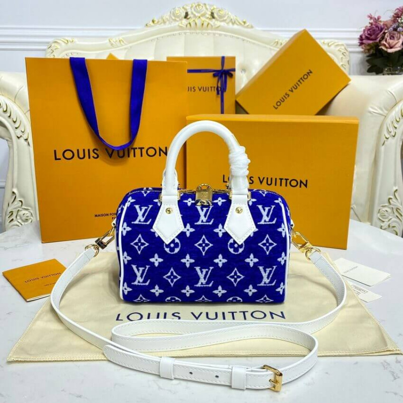 Replica Louis Vuitton Monogram Jacquard Velvet Speedy Bandouliere 20 M20751 - Image 5