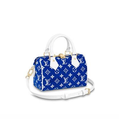 Replica Louis Vuitton Monogram Jacquard Velvet Speedy Bandouliere 20 M20751