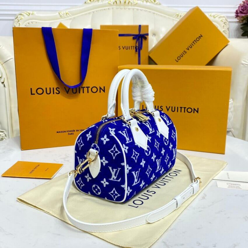 Replica Louis Vuitton Monogram Jacquard Velvet Speedy Bandouliere 20 M20751 - Image 6