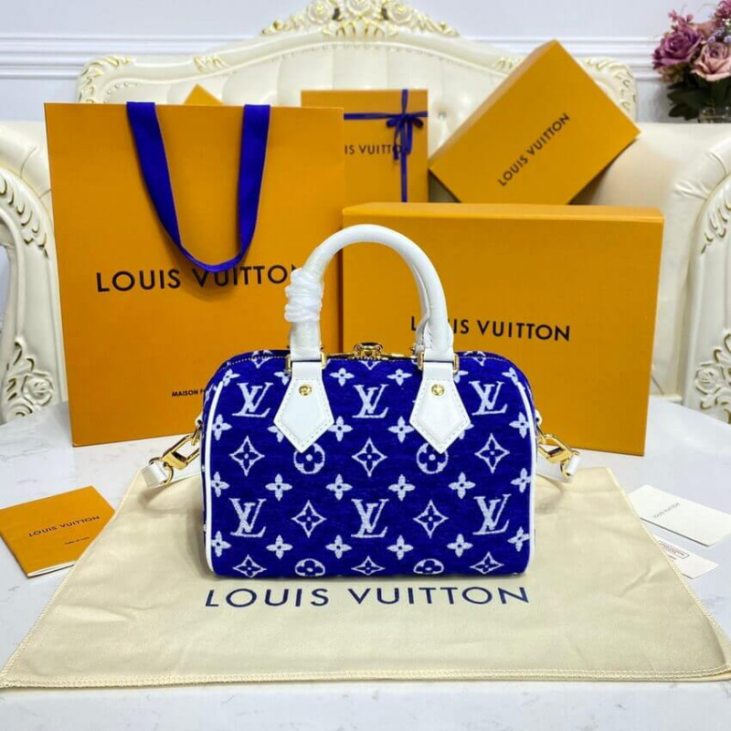 Replica Louis Vuitton Monogram Jacquard Velvet Speedy Bandouliere 20 M20751 - Image 7
