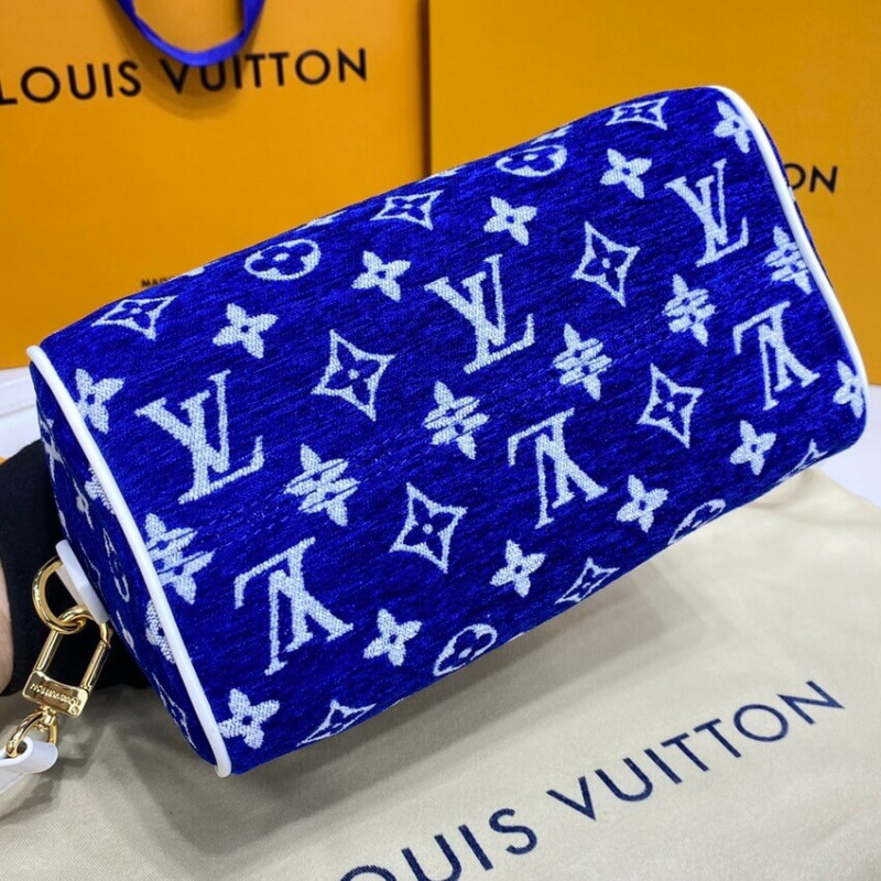 Replica Louis Vuitton Monogram Jacquard Velvet Speedy Bandouliere 20 M20751 - Image 8