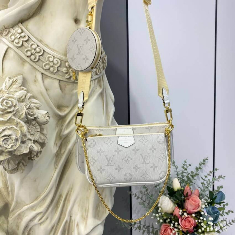 Replica Louis Vuitton Monogram Multi Pochette Accessoires White - Image 3