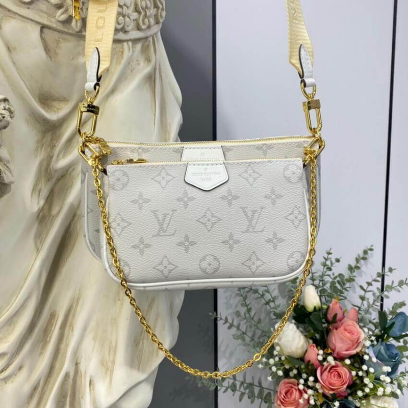 Replica Louis Vuitton Monogram Multi Pochette Accessoires White - Image 4