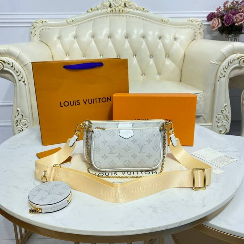 Replica Louis Vuitton Monogram Multi Pochette Accessoires White - Image 5