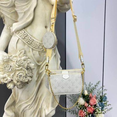 Replica Louis Vuitton Monogram Multi Pochette Accessoires White