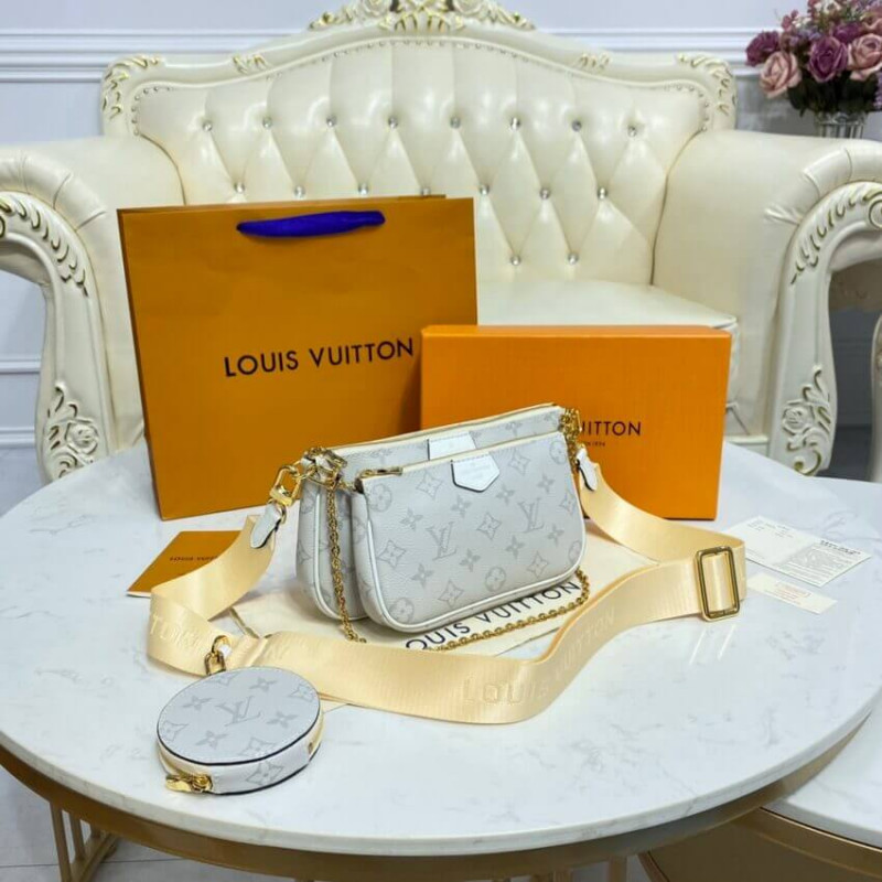 Replica Louis Vuitton Monogram Multi Pochette Accessoires White - Image 6