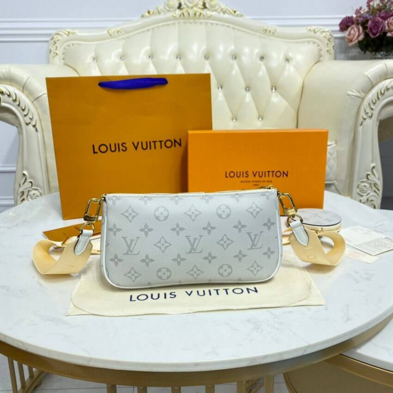 Replica Louis Vuitton Monogram Multi Pochette Accessoires White - Image 7