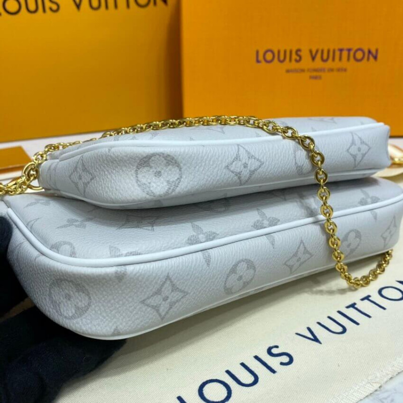 Replica Louis Vuitton Monogram Multi Pochette Accessoires White - Image 8