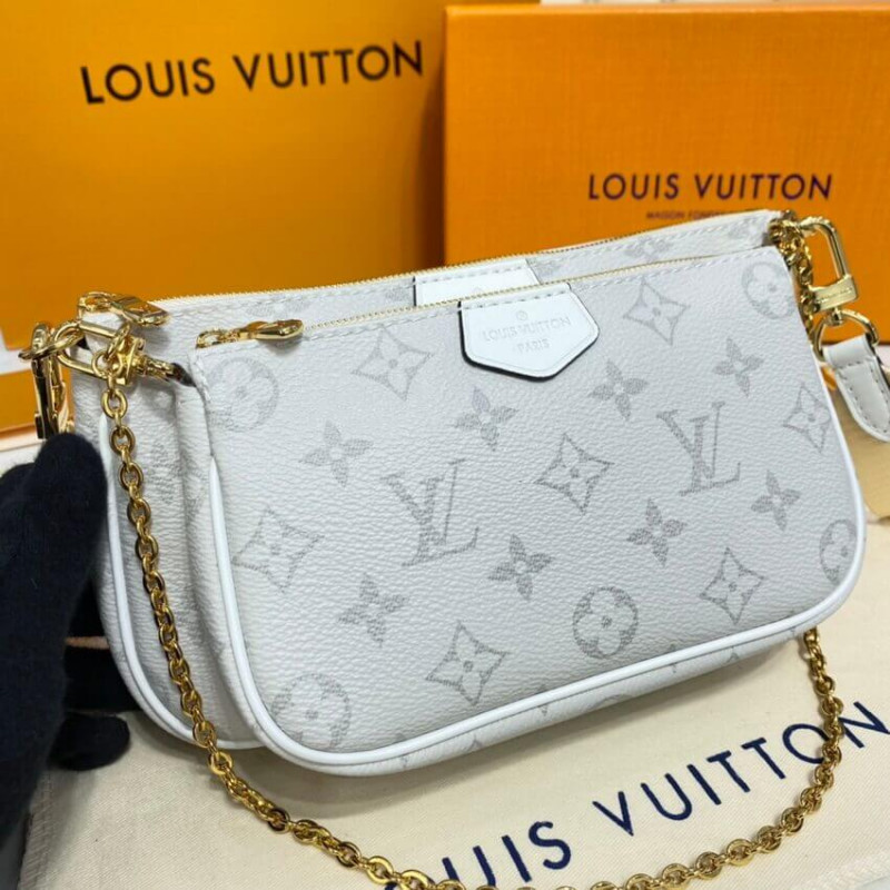 Replica Louis Vuitton Monogram Multi Pochette Accessoires White - Image 9
