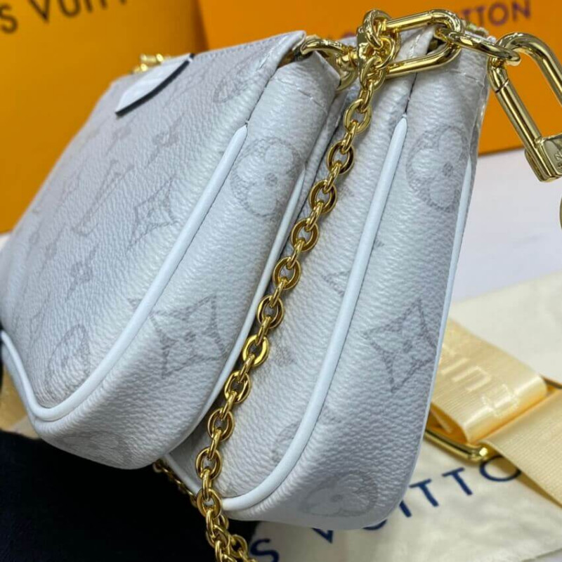 Replica Louis Vuitton Monogram Multi Pochette Accessoires White - Image 10