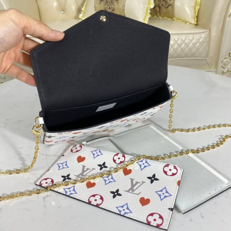Replica Louis Vuitton Monogram Multicolor Felicie Pochette M61276 - Image 9
