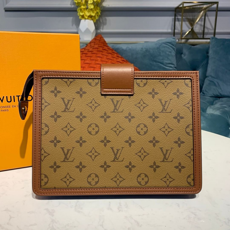 Replica Louis Vuitton Monogram Reverse Canvas Dauphine Clutch M44178 - Image 2