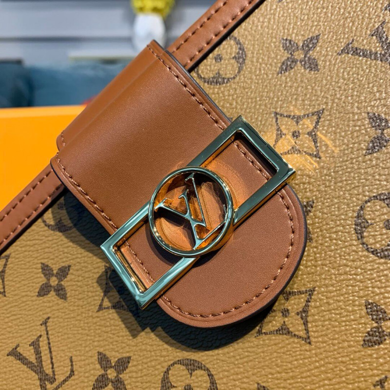 Replica Louis Vuitton Monogram Reverse Canvas Dauphine Clutch M44178 - Image 5