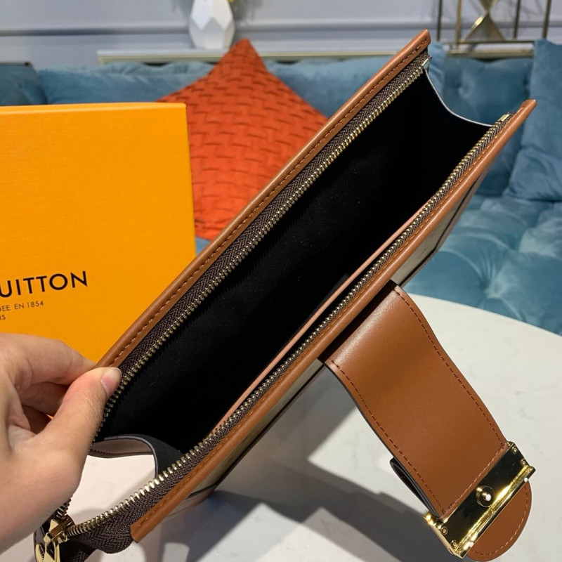 Replica Louis Vuitton Monogram Reverse Canvas Dauphine Clutch M44178 - Image 9