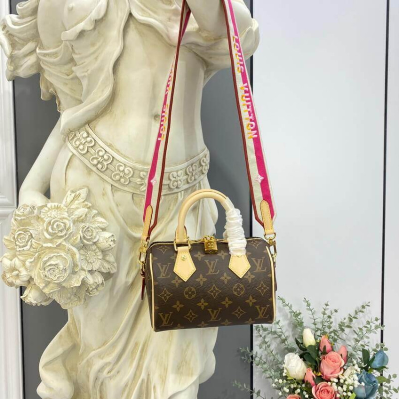 Replica Louis Vuitton Monogram Speedy Bandouliere 20 M45948 Fuchsia - Image 2