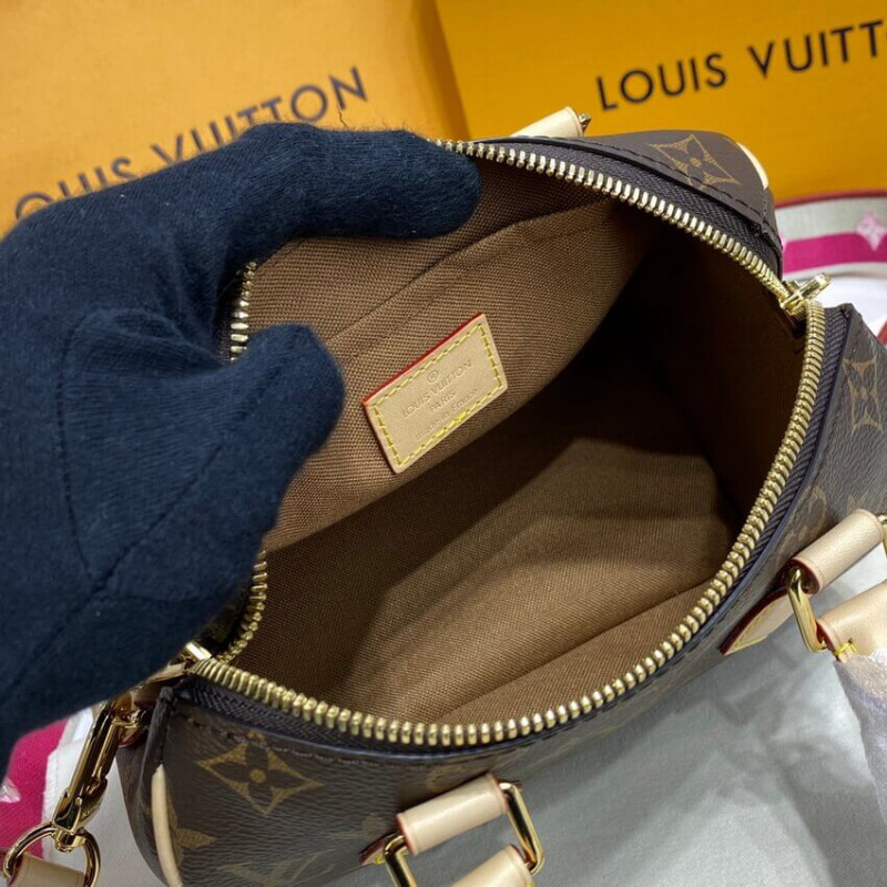 Replica Louis Vuitton Monogram Speedy Bandouliere 20 M45948 Fuchsia - Image 15