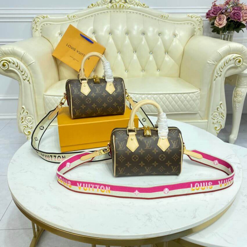 Replica Louis Vuitton Monogram Speedy Bandouliere 20 M45948 Fuchsia - Image 18