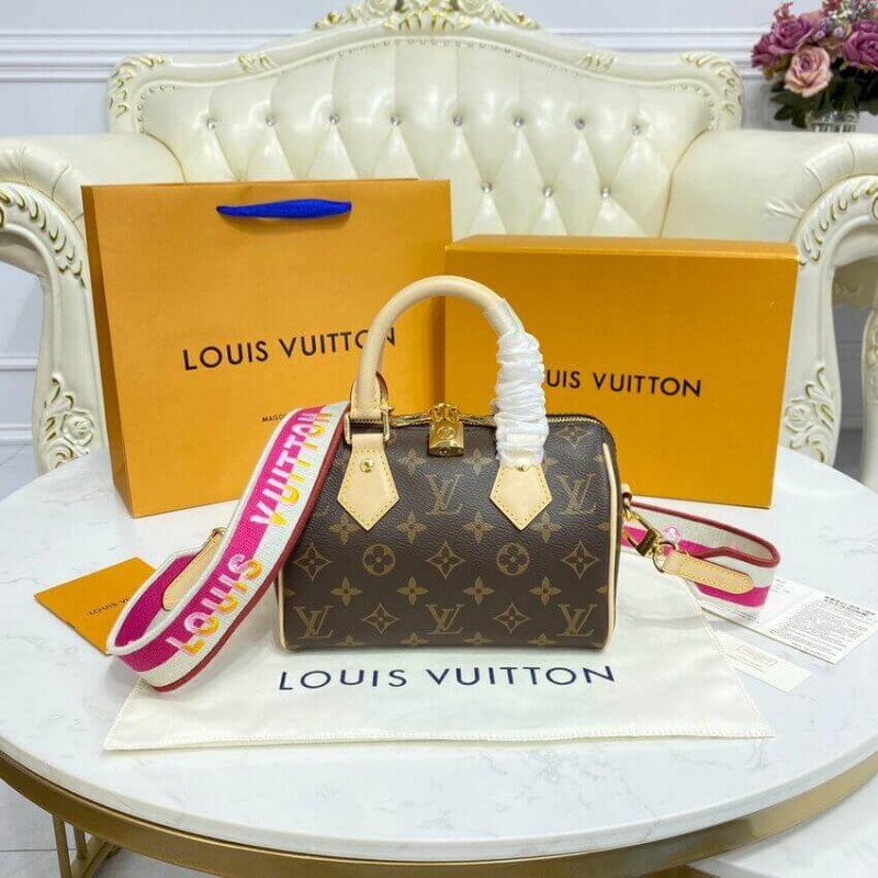 Replica Louis Vuitton Monogram Speedy Bandouliere 20 M45948 Fuchsia - Image 4