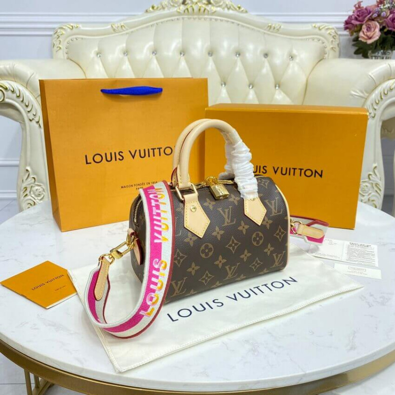 Replica Louis Vuitton Monogram Speedy Bandouliere 20 M45948 Fuchsia - Image 5