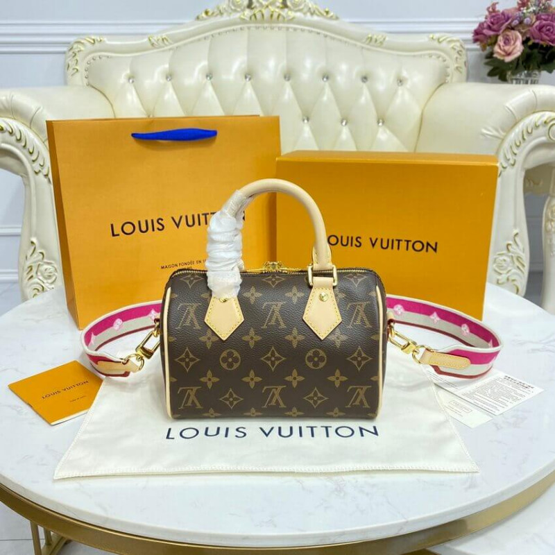 Replica Louis Vuitton Monogram Speedy Bandouliere 20 M45948 Fuchsia - Image 6