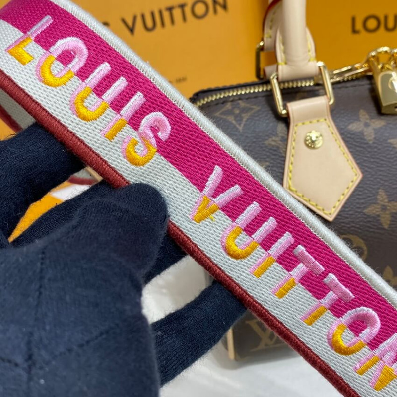 Replica Louis Vuitton Monogram Speedy Bandouliere 20 M45948 Fuchsia - Image 10