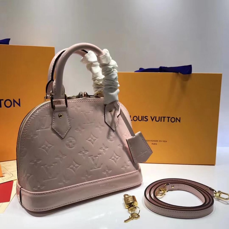 Replica Louis Vuitton Monogram Vernis Alma Bb M50415 - Image 7