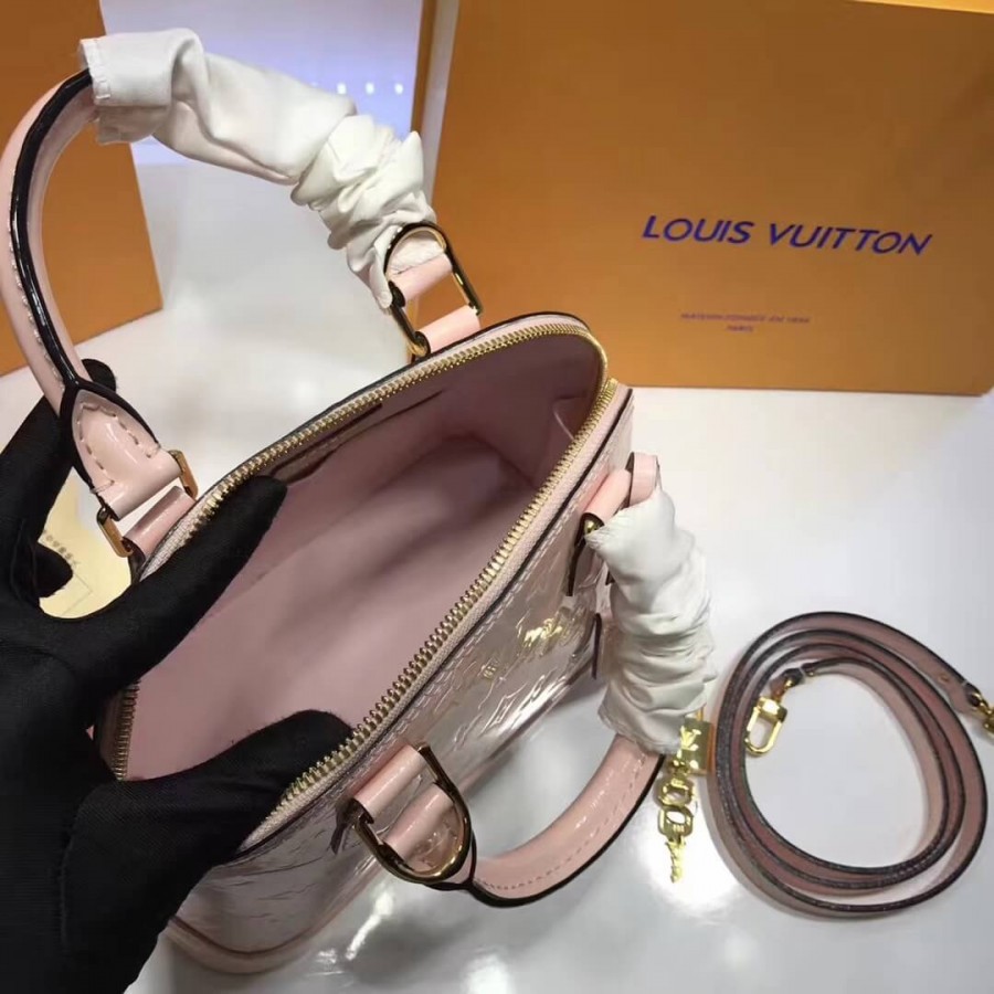 Replica Louis Vuitton Monogram Vernis Alma Bb M50415 - Image 9