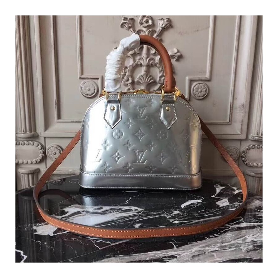 Replica Louis Vuitton Monogram Vernis Alma Bb M91606 - Image 4