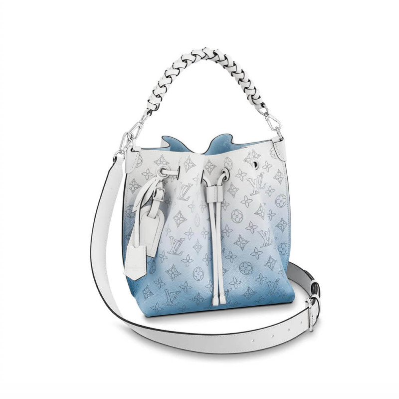 Replica Louis Vuitton Muria Bag Gradient Blue Mahina Leather M57853
