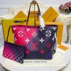 Best Replicas Bags - Louis Vuitton Neverfull MM M20511 Midnight Fuchsia Top Quality Louis Vuitton LV Replica Bags On Sales