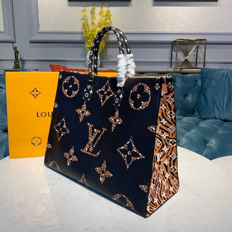 Replica Louis Vuitton Onthego M44674 Black/Caramel - Image 3