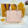 Best Replicas Bags - Louis Vuitton Onthego PM M46168 Pink Top Quality Louis Vuitton LV Replica Bags On Sales