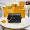 Best Replicas Bags - Louis Vuitton Sheepskin Leather Twist MM M59029 Black Top Quality Louis Vuitton LV Replica Bags On Sales