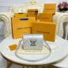 Best Replicas Bags - Louis Vuitton Sheepskin Leather Twist PM M59031 Argent Top Quality Louis Vuitton LV Replica Bags On Sales