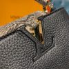 Best Replicas Bags - Louis Vuitton Taurillon And Python Leather Capucines Mini N97075 Best Louis Vuitton LV Replica Bags On Sales