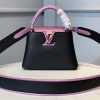 Best Replicas Bags - Louis Vuitton Taurillon Leather and Ayers Snakeskin Capucines Mini M55914 Best Louis Vuitton LV Replica Bags On Sales