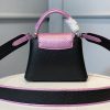 Best Replicas Bags - Louis Vuitton Taurillon Leather and Ayers Snakeskin Capucines Mini M55914 Best Louis Vuitton LV Replica Bags On Sales