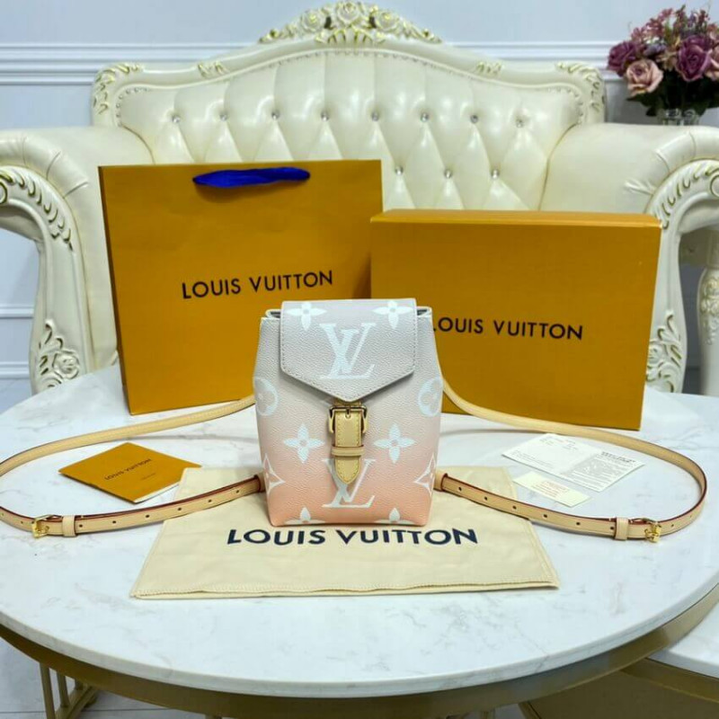 Replica Louis Vuitton Tiny Mini Backpack M45764 Mist Gray - Image 2