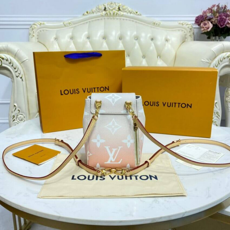 Replica Louis Vuitton Tiny Mini Backpack M45764 Mist Gray - Image 4