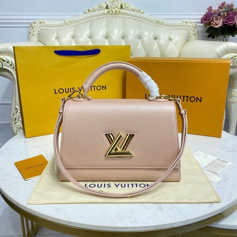 Replica Louis Vuitton Twist One Handle Mm M57090 Champagne Metallise