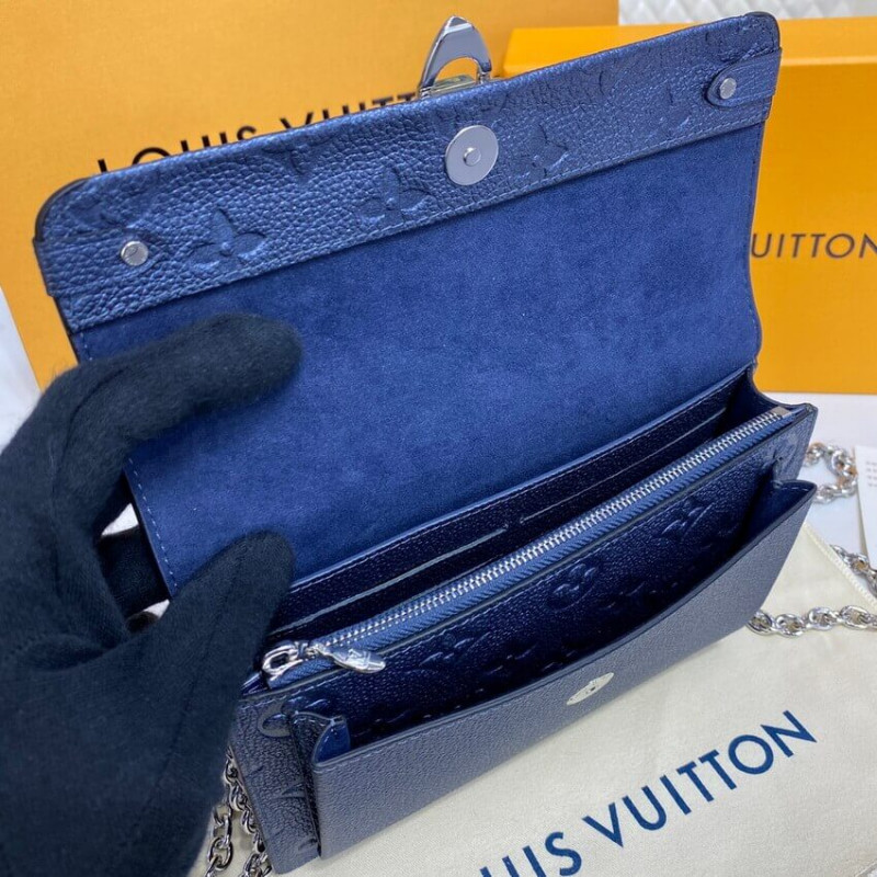 Replica Louis Vuitton Vavin Chain Wallet M59077 Navy Nacre - Image 14