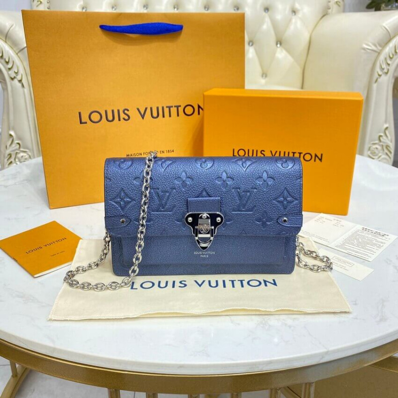 Replica Louis Vuitton Vavin Chain Wallet M59077 Navy Nacre - Image 4