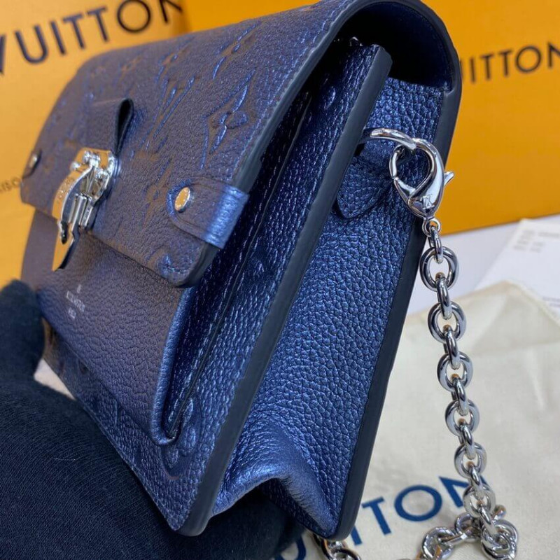 Replica Louis Vuitton Vavin Chain Wallet M59077 Navy Nacre - Image 8