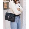 Best Replicas Bags - Saint Laurent Grain Leather Envelope Medium Bag 487206 Black Best Louis Vuitton LV Replica Bags On Sales